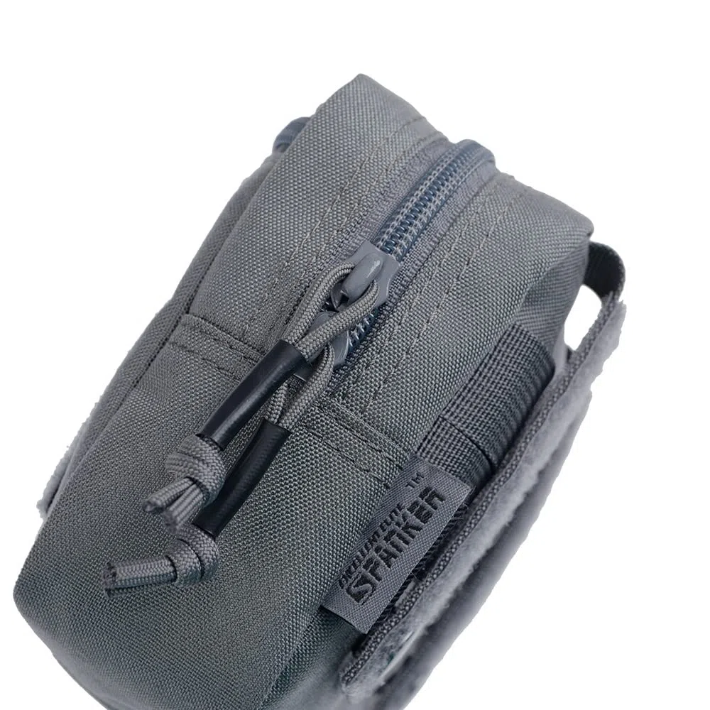 EXCELLENT ELITE SPANKER Pochette Tactique Molle pour Gilet Tactique Sac de Taille Pochette d'outils Utilitaires Sac EDC Tactique(GRY)