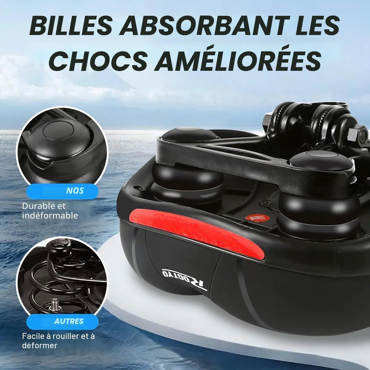 Selle de vélo Pro 2.0 en Gel - Large - Souple et Confortable - Respirante - Absorbe Les Chocs - Ergonomique - Mousse à mémoire de Forme - avec étanche