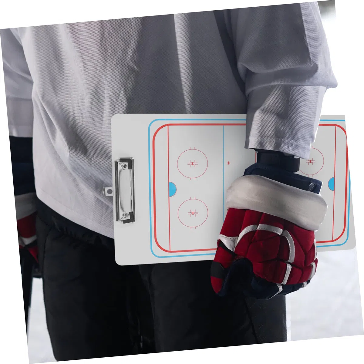 Planche de Hockey sur Glace - Cadeau de Basket-Ball - Cadeau pour Tableau Blanc - Hockey - Planche de Serrage utile - Planche d'entraînement de Sport - Tableau PVC