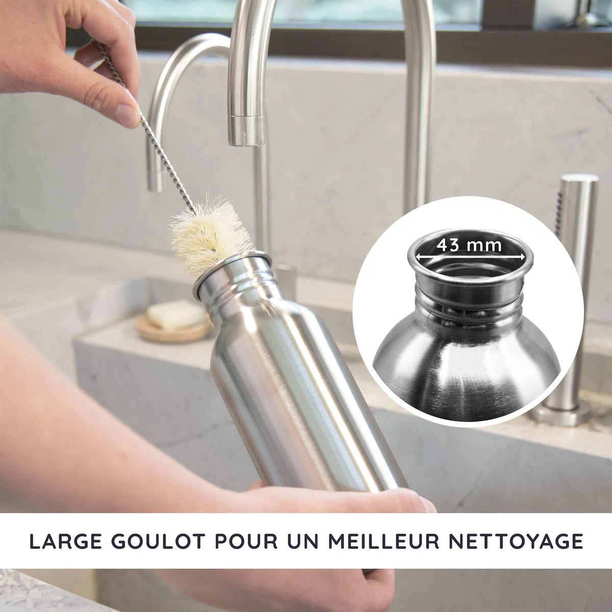 Gourde | Écologique | Inox | Sport | Sans BPA | Infusion Inox | Bambaw