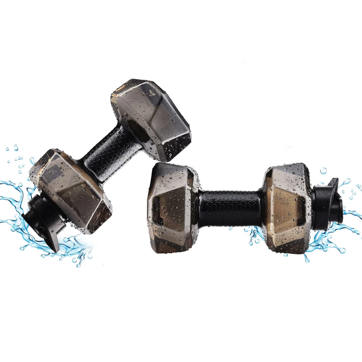 Poids à Eau, Haltères Aquatiques de 1500 ML, Haltères d'exercice Aérobique pour Le Sport Aquatique