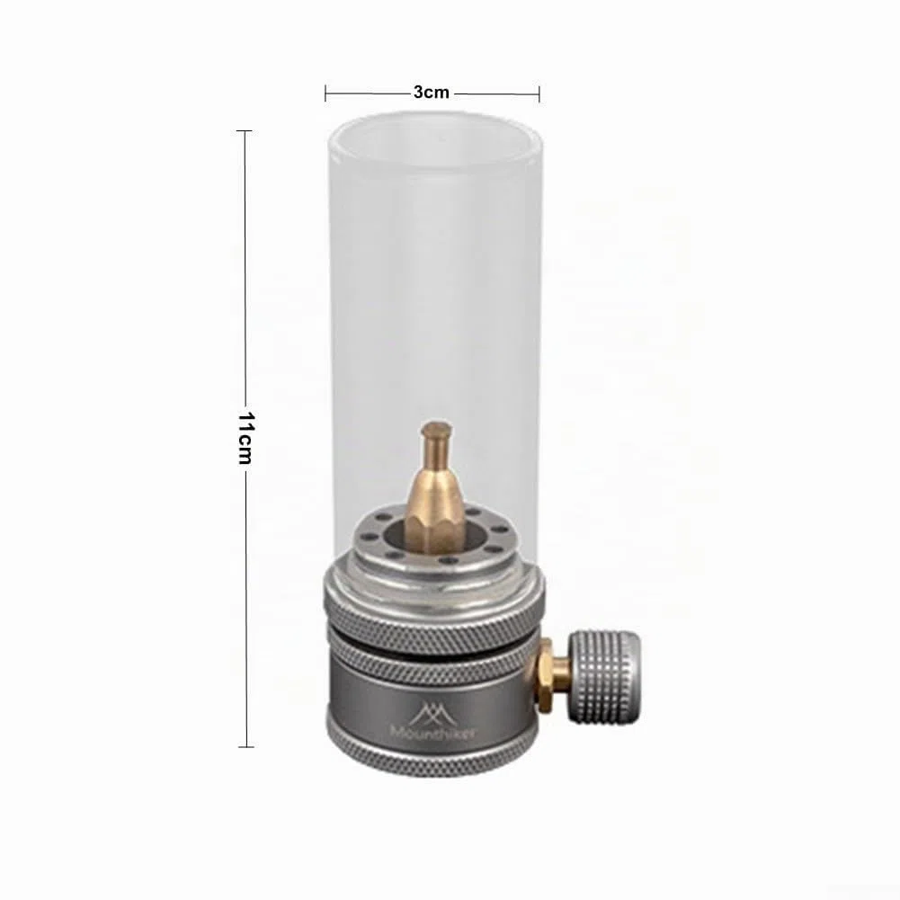 Mini Lampe à gaz de Camping, Lanterne de Tente, Lampe en Alliage d'aluminium, luminosité réglable, pour extérieur, randonnée, Pique-Nique, Aventure, Portable, légère, à Visser, Compatible