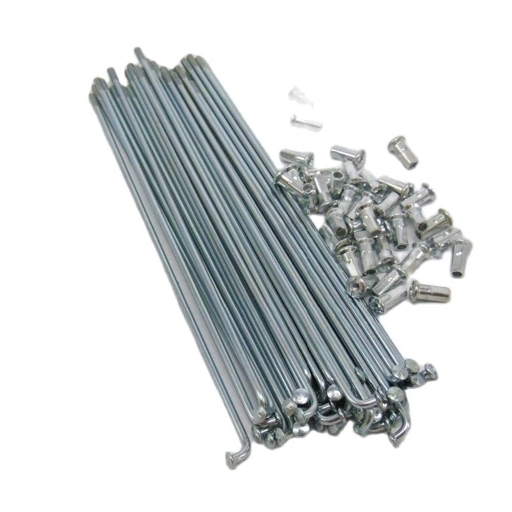 Vélo électrique 10 g de diamètre 3,0 mm de longueur, rayons de 45 à 220 mm + embouts 36 pièces/lot (135 mm)