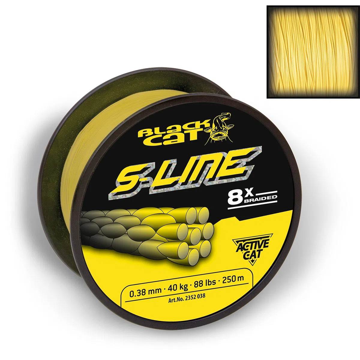 Blackcat Black Cat S-Line Ø 0,38 mm 250 m 40 kg Jaune
