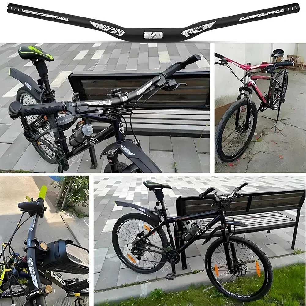 Guidon de vélo de Montagne de 31,8 mm, Guidon de vélo en Alliage d'aluminium, Guidon de vélo Extra Long de 720 mm/780 mm