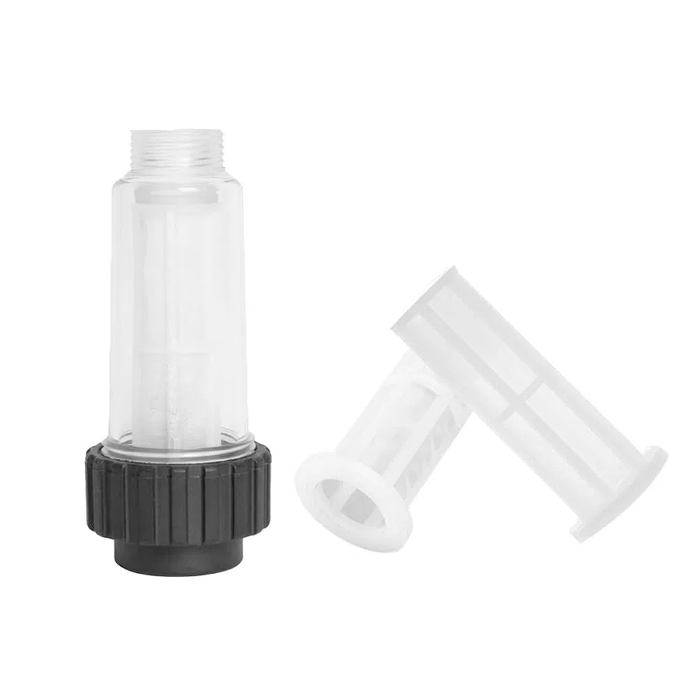 Beatific Lot de 2 filtres à eau pour camping-car avec tamis de rechange avec adaptateur rapide 3/4" et vanne de régulation, avec insert de filtre à eau, pour camping-cars, caravanes et accessoires de