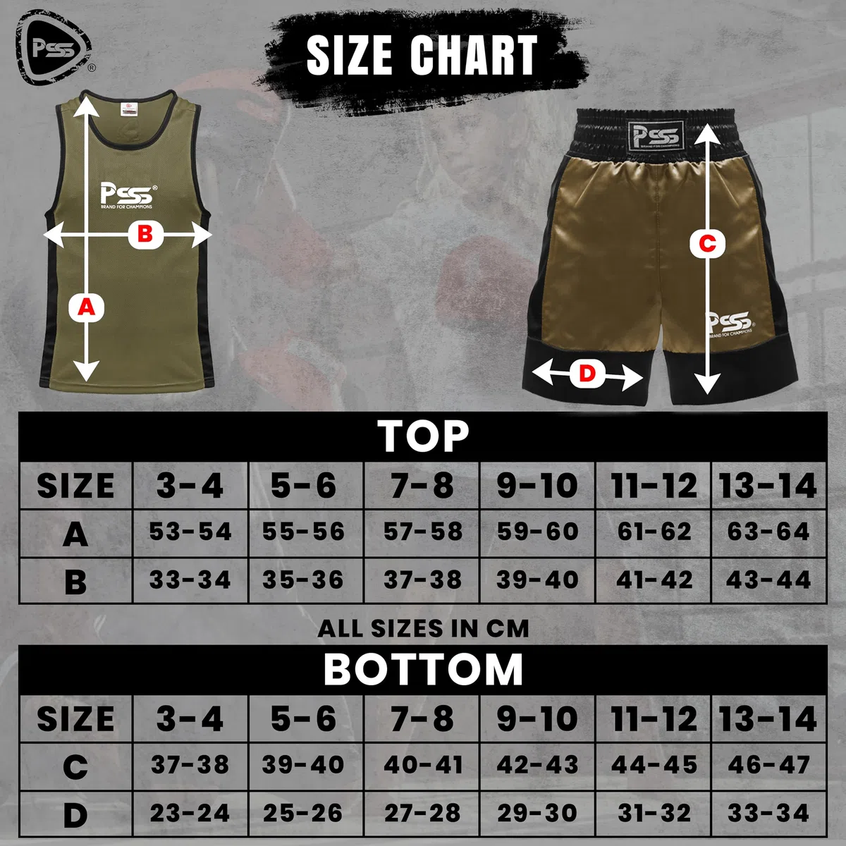 PSS Ensemble Boxe Enfants 3-14 Ans 6 Pièces Short & Débardeur + Gants Boxe Enfants 4Oz + 2 Pattes d’Ours + Accessoires Ensemble Boxe Enfant Muay Thai Kickboxing Boxe Anglaise, Vert Commando