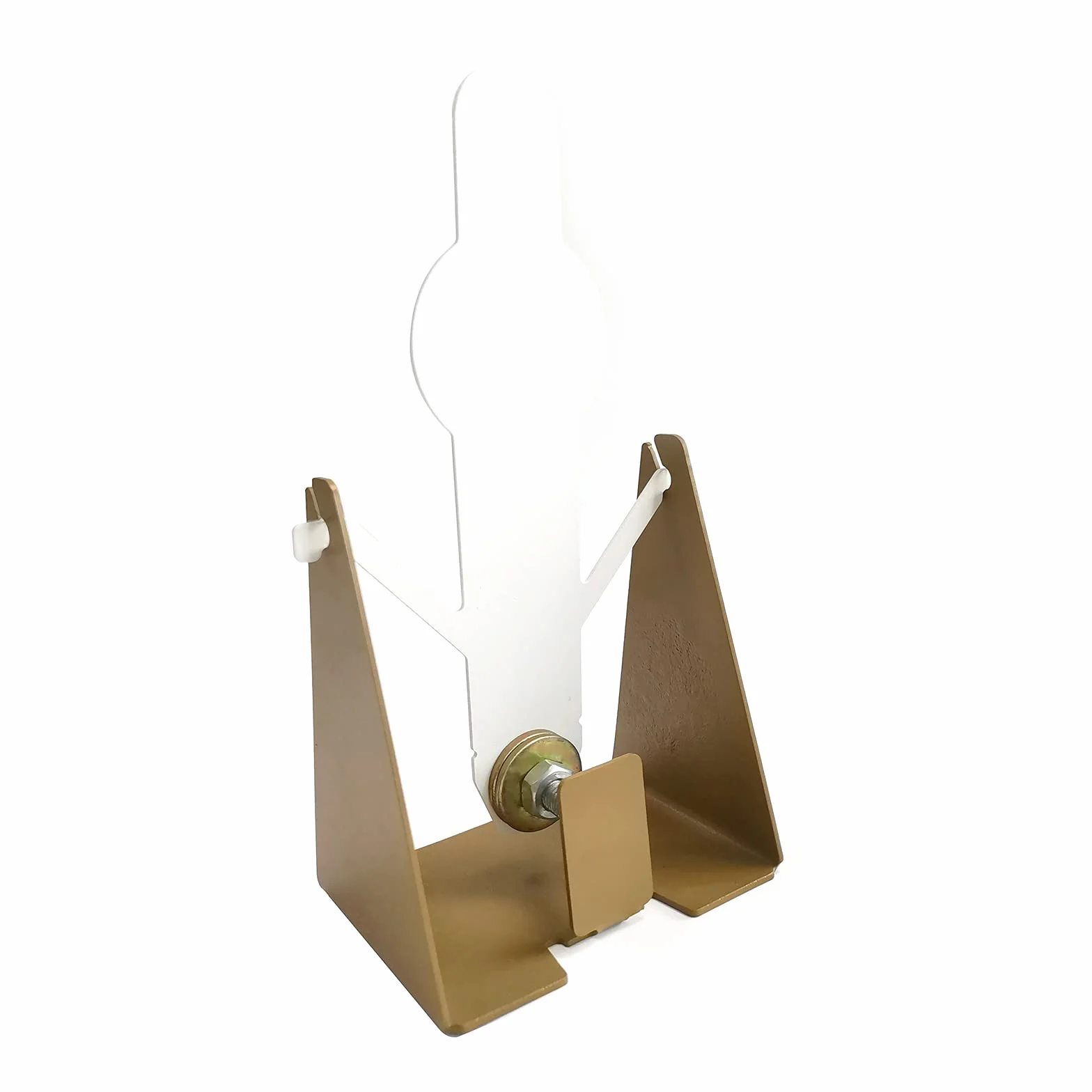 Atflbox Lot de 2 cibles d'entraînement de tir en métal pour réinitialisation des Pistolets Airsoft Pistol BB, Convient pour l'extérieur et l'intérieur(Verre)