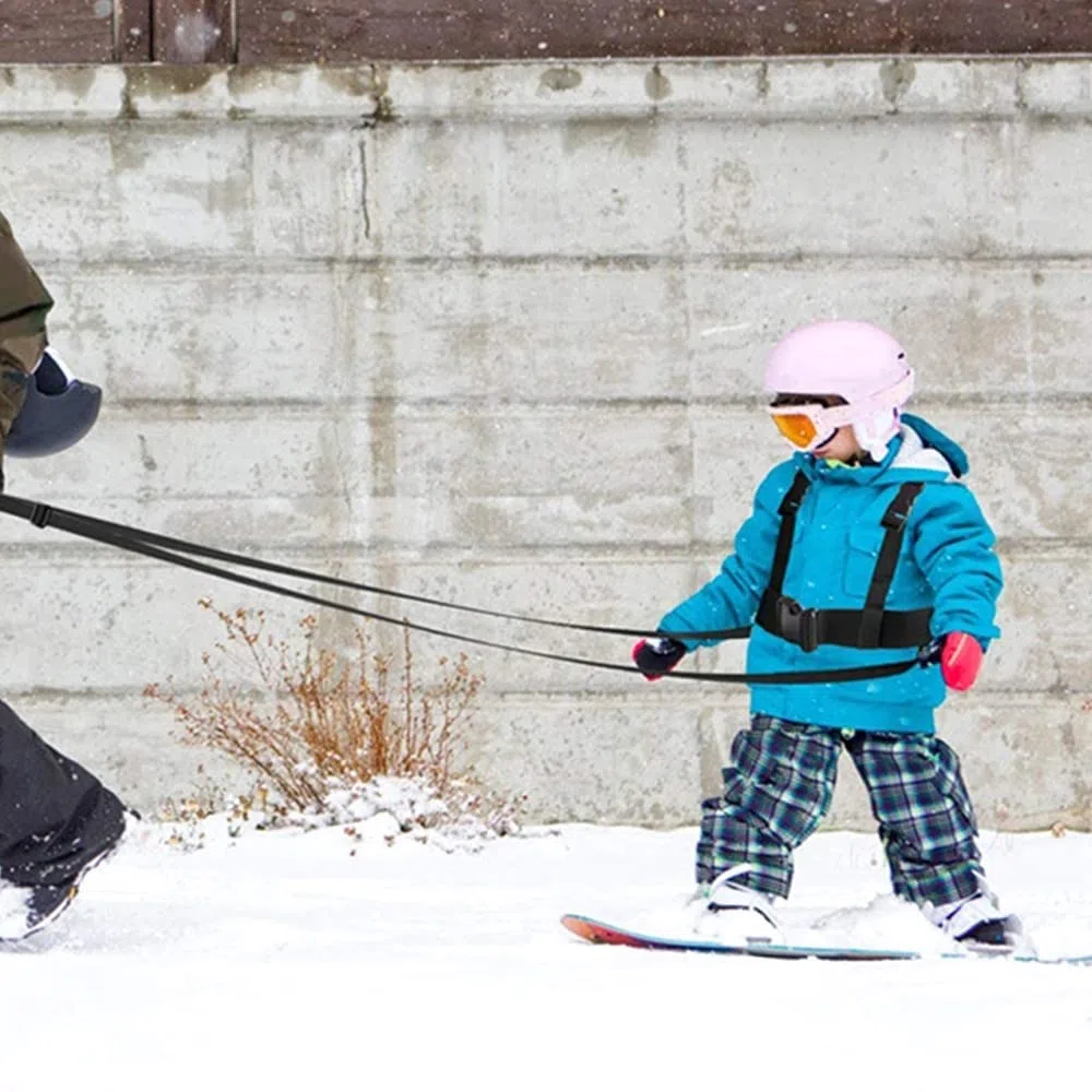 DONGKER Harnais de Ski pour Enfants,Harnais D'entraînement de Patinage de Snowboard,Harnais D'épaule de Ski Réglable avec Laisse Amovible pour Débutants Enfants Garçons Filles