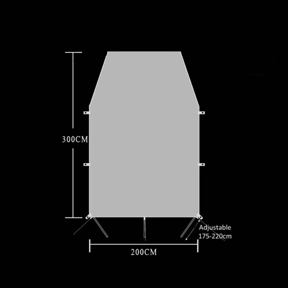Auvent pare-soleil portable léger et imperméable pour camping, Accessoire camping-car