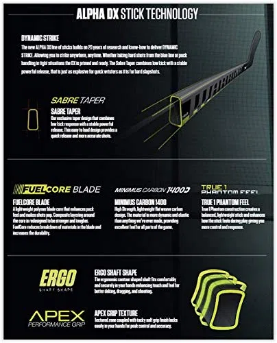 WARRIOR Alpha DX Pro Team Composite Stick Men Flex 85 63'