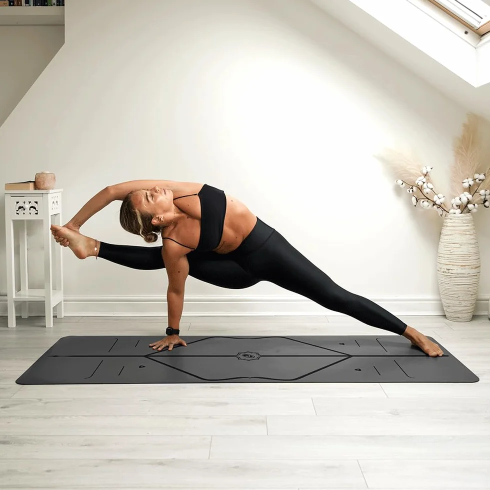 Liforme Tapis de Yoga - Le Meilleur Tapis de Yoga Écologique et Antidérapant Avec un Système d’Alignement Unique et Original - Tapis De Yoga Biodegradable