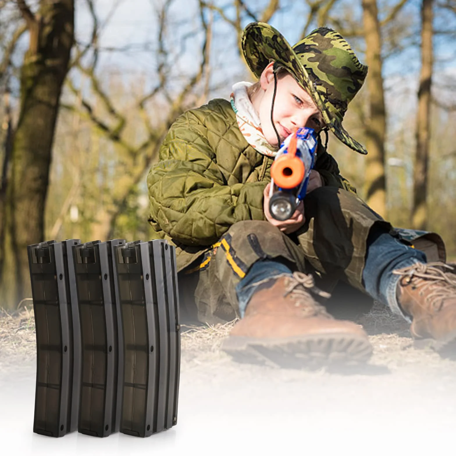 Petyoung Airsoft Speed Loader Simplified Airsoft Paintball 500rd BB Speed Loader Speedloader Tactical Military BB Box