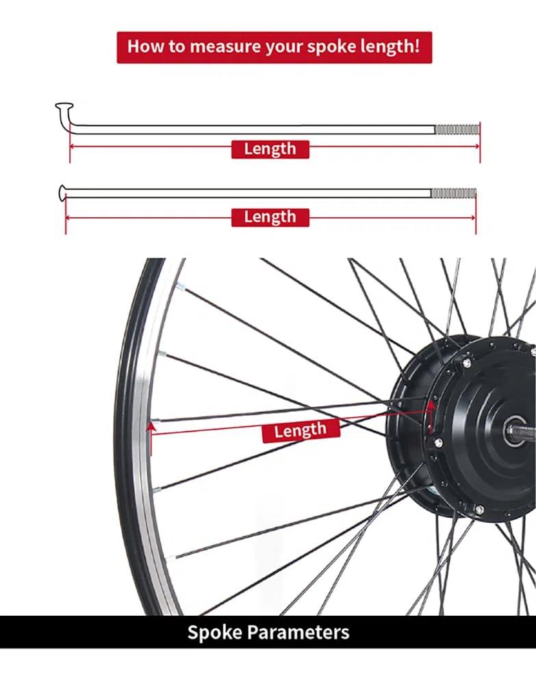 Rayons de vélo électrique 13 G de 2,3 mm de haut en acier inoxydable 304 de 128 à 292 mm, rayons de roue courbés en J noirs avec mamelon en cuivre pour VTT, vélo électrique, tricycle