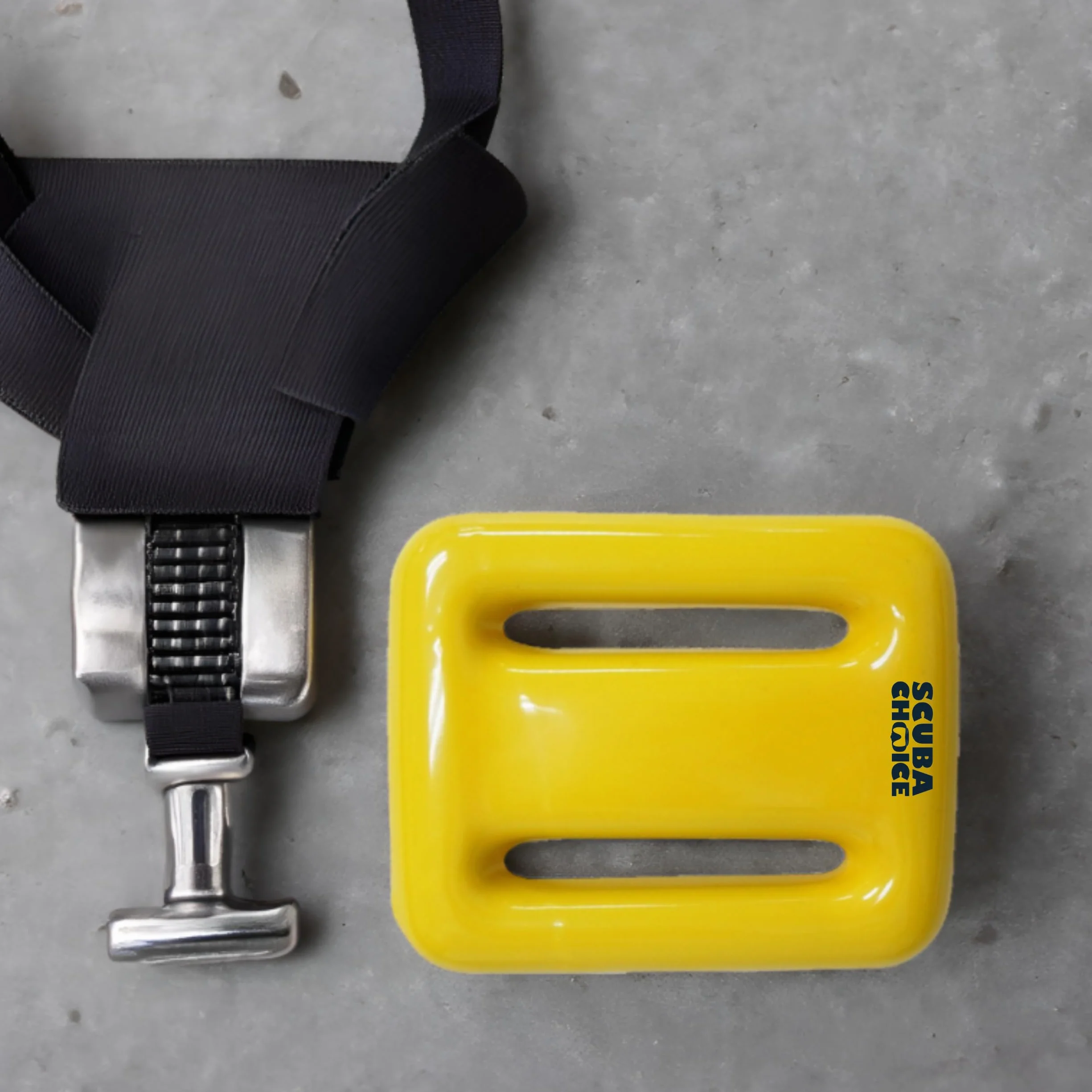 Scuba Choix Jaune Enduit de Vinyle plongée plombs