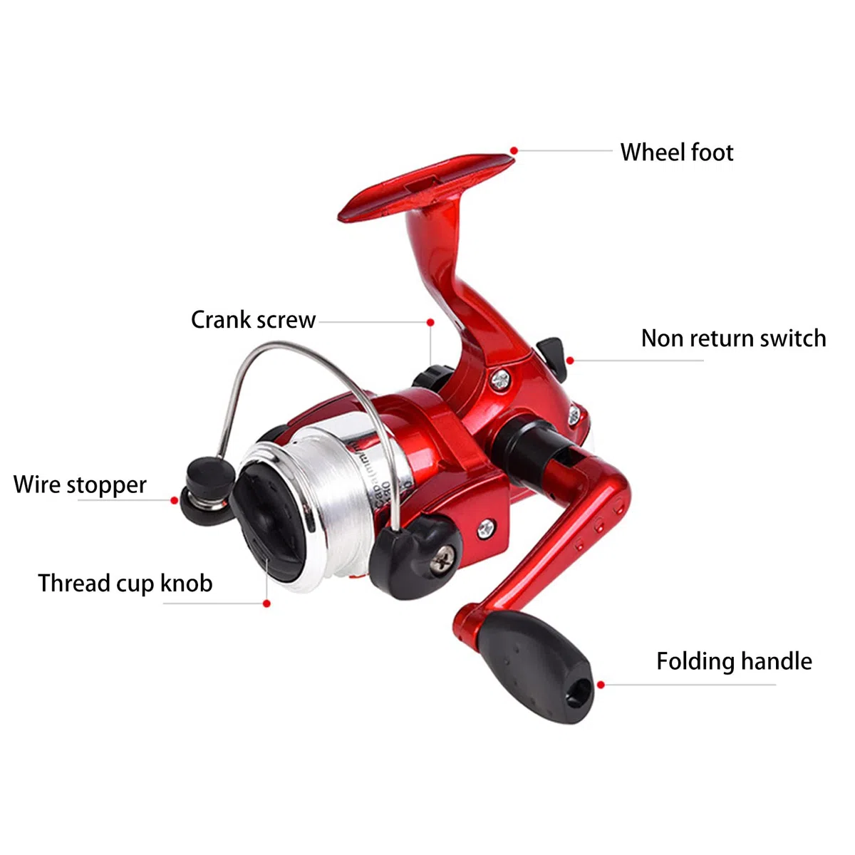Canne à pêche Stylo,Canne à pêche et Moulinet Combos Spinning - Ensemble Moulinet Canne à pêche Stylo, kit Canne à pêche Pliable Mini Poche Canne à pêche télescopique + Woteg