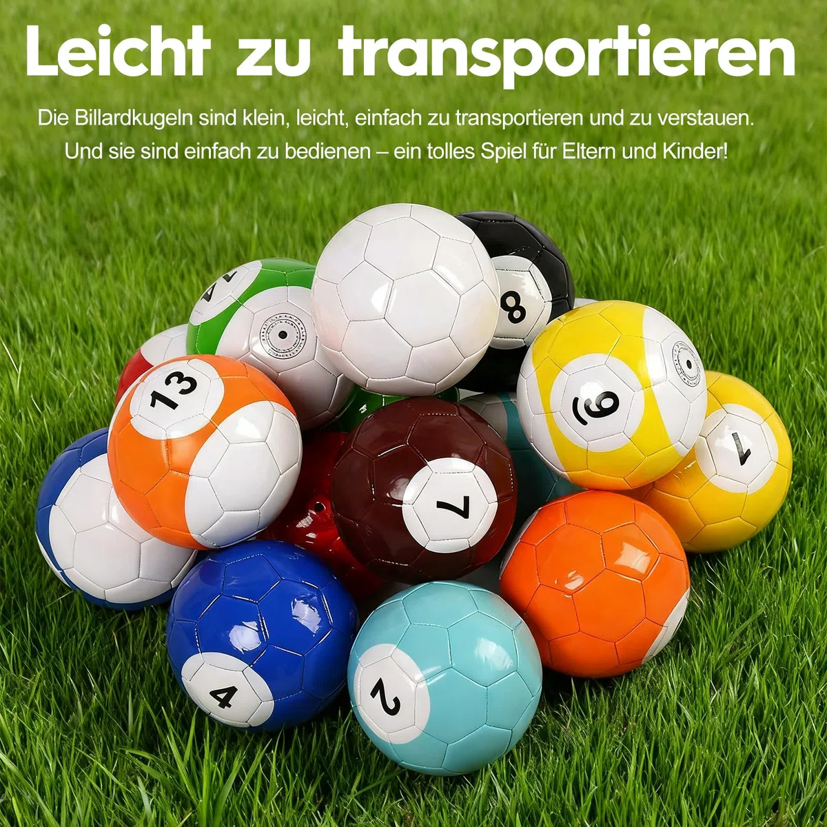 Lot de 16 balles de football gonflables en cuir pour jeux de table, jeu de sport pour adultes, arrière-cour, extérieur et intérieur, 18 cm