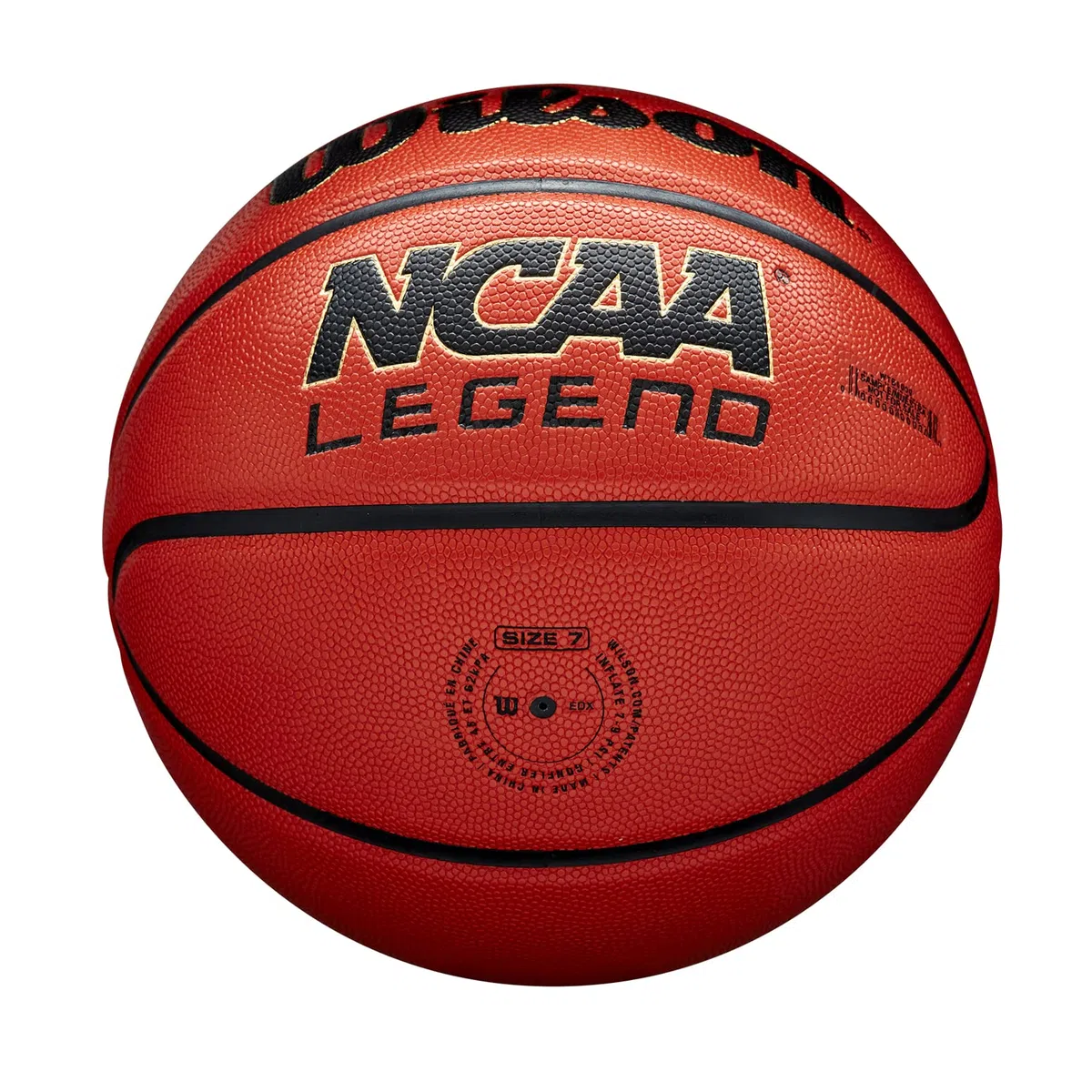 Wilson Basketball NCAA Legend, Cuir mélangé, Basket-Ball intérieur et extérieur