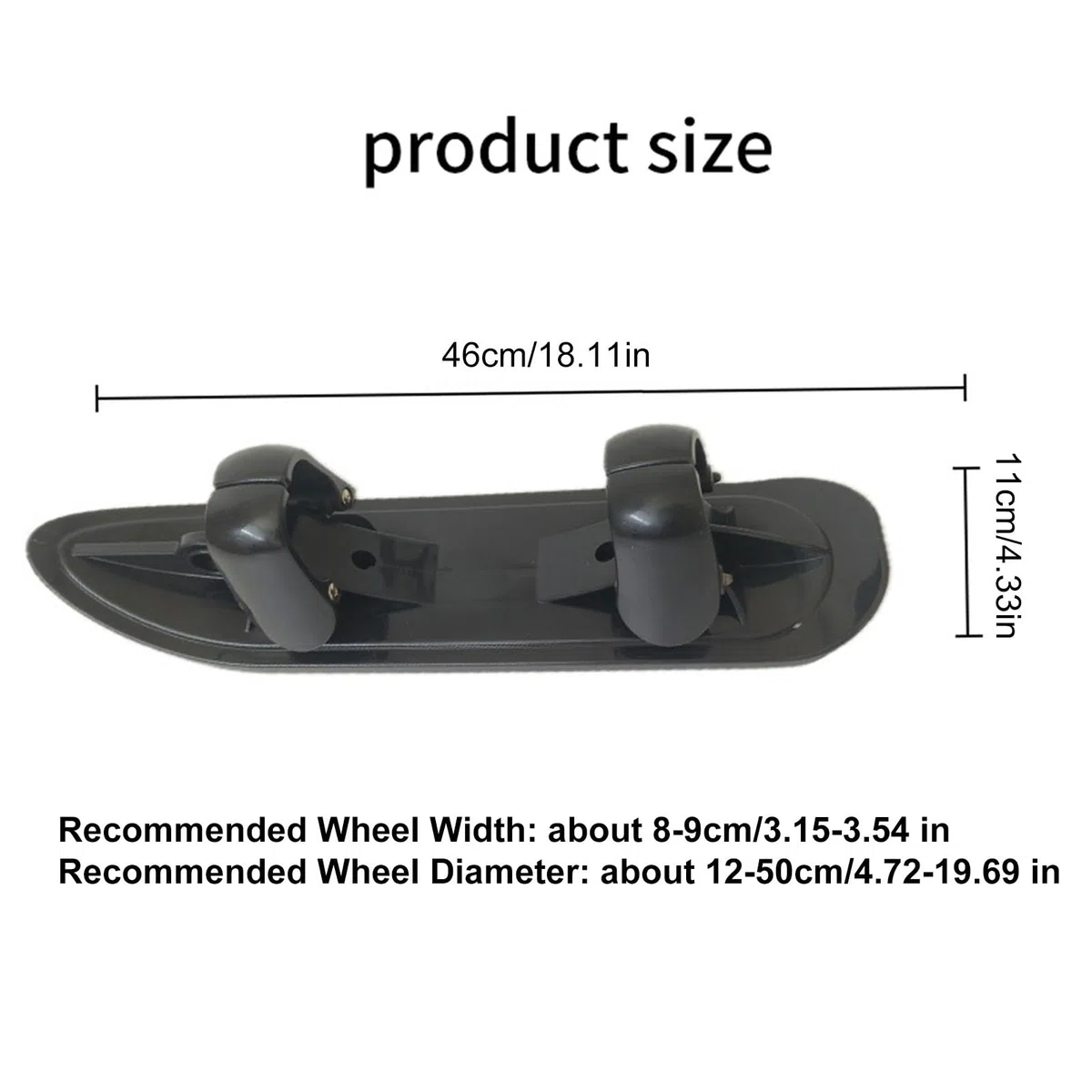Skis De Poussette, Kit Conversion 2 en 1 Poussette Scooter des Neiges, Accessoire Ski pour Activités Extérieures Chemins Parents Zones Vacances Vélo Cyclisme