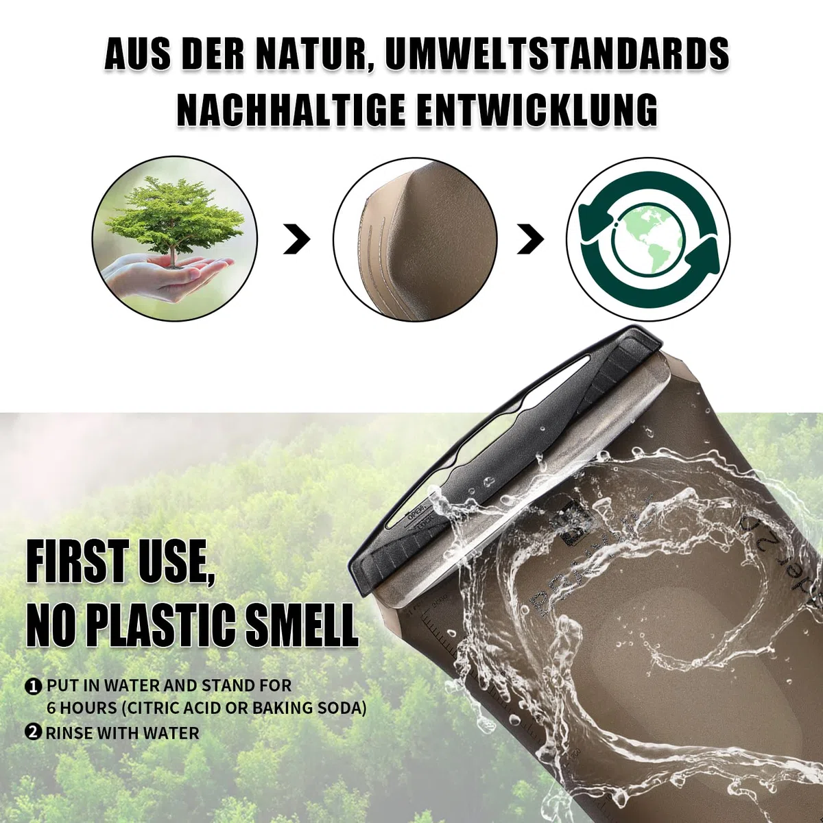 Vessie d'hydratation 2l sans BPA |Système d'hydratation pour Sac à Dos avec Tuyau d'hydratation|Vessie d'hydratation Poche d'hydratation