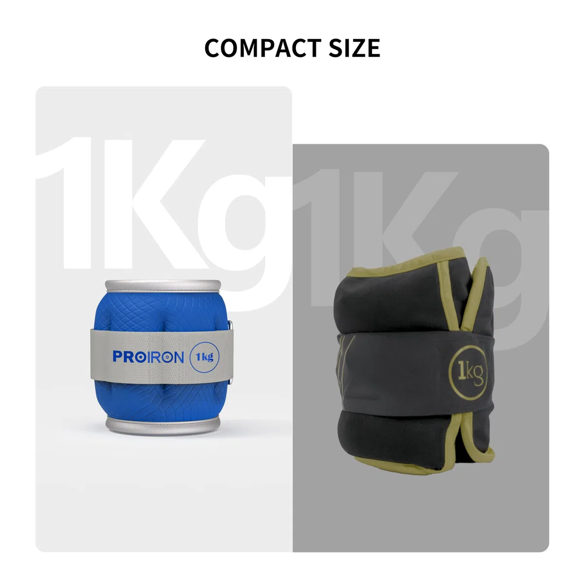 PROIRON Poids de Poignet Poids pour Cheville 2X 0,5kg - 2X 2,0kg Poids réglable à la Cheville pour Remise en Forme, Exercice, Marche, Jogging