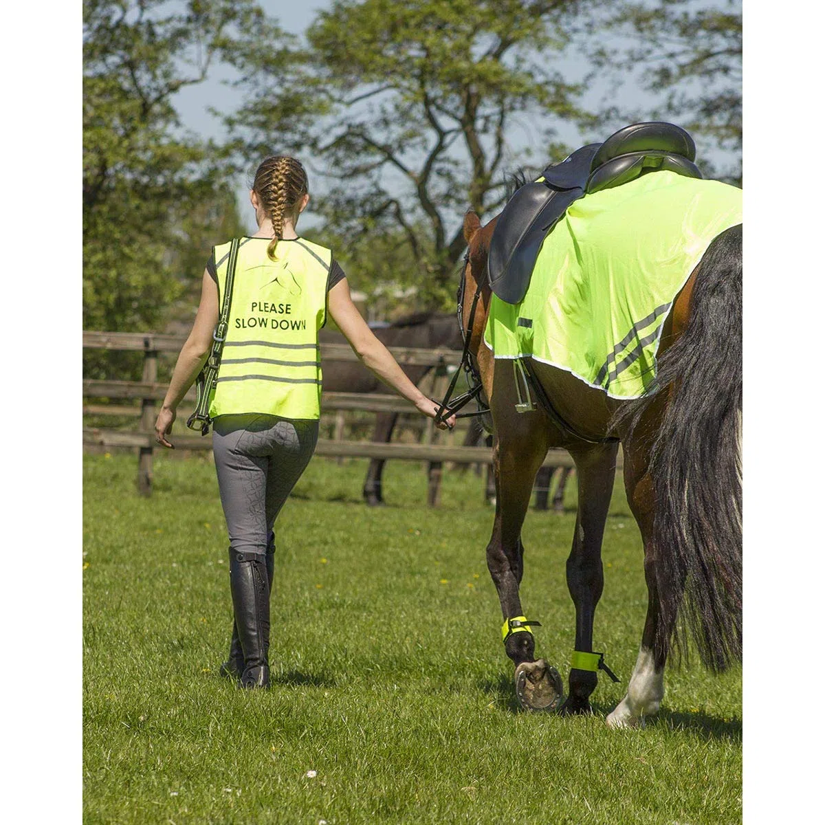 QHP Couvre-Reins pour Cheval refléchissante