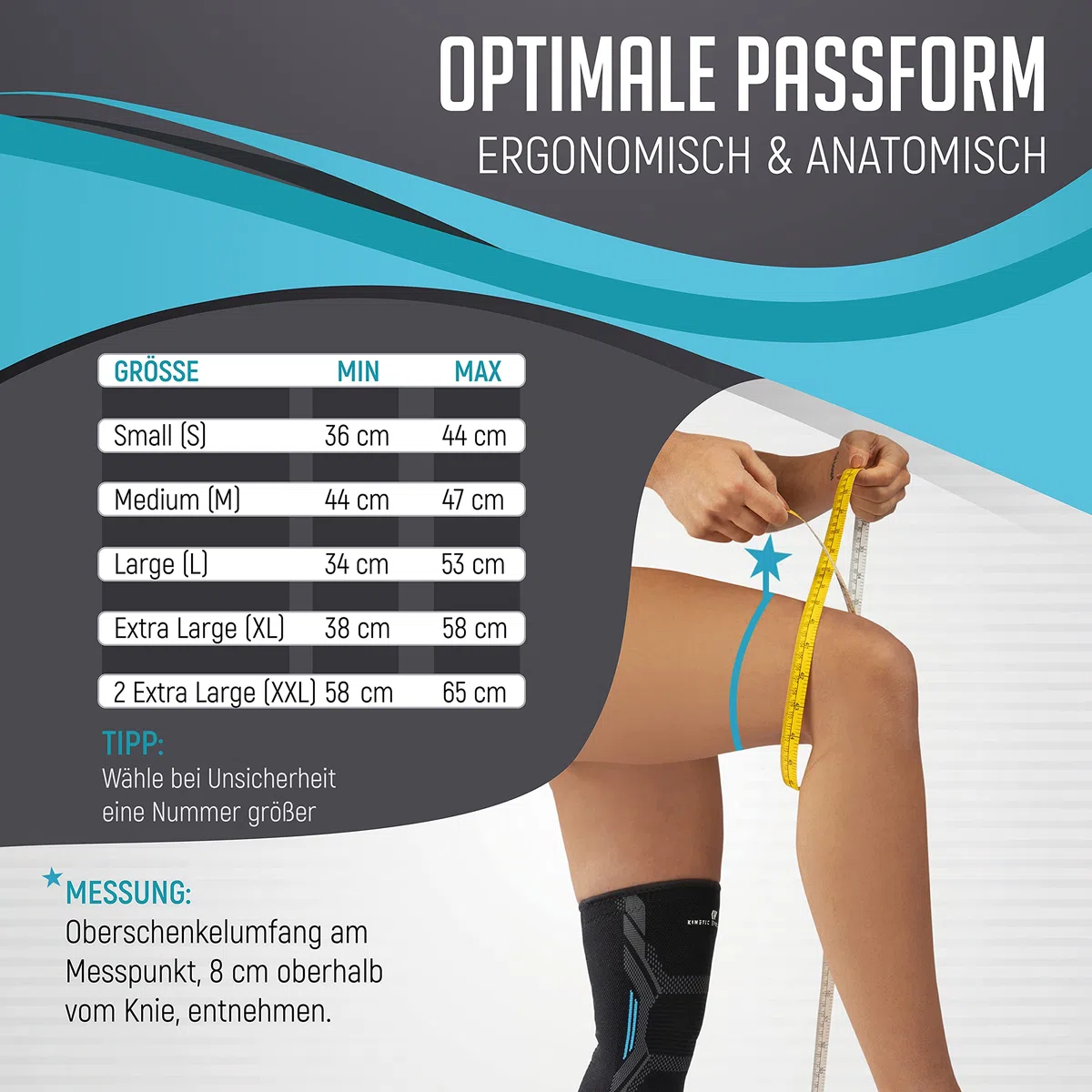 Lot de 2 genouillères de compression pour homme et femme - Genouillères de sport pour la course, les sports de force, le volley-ball
