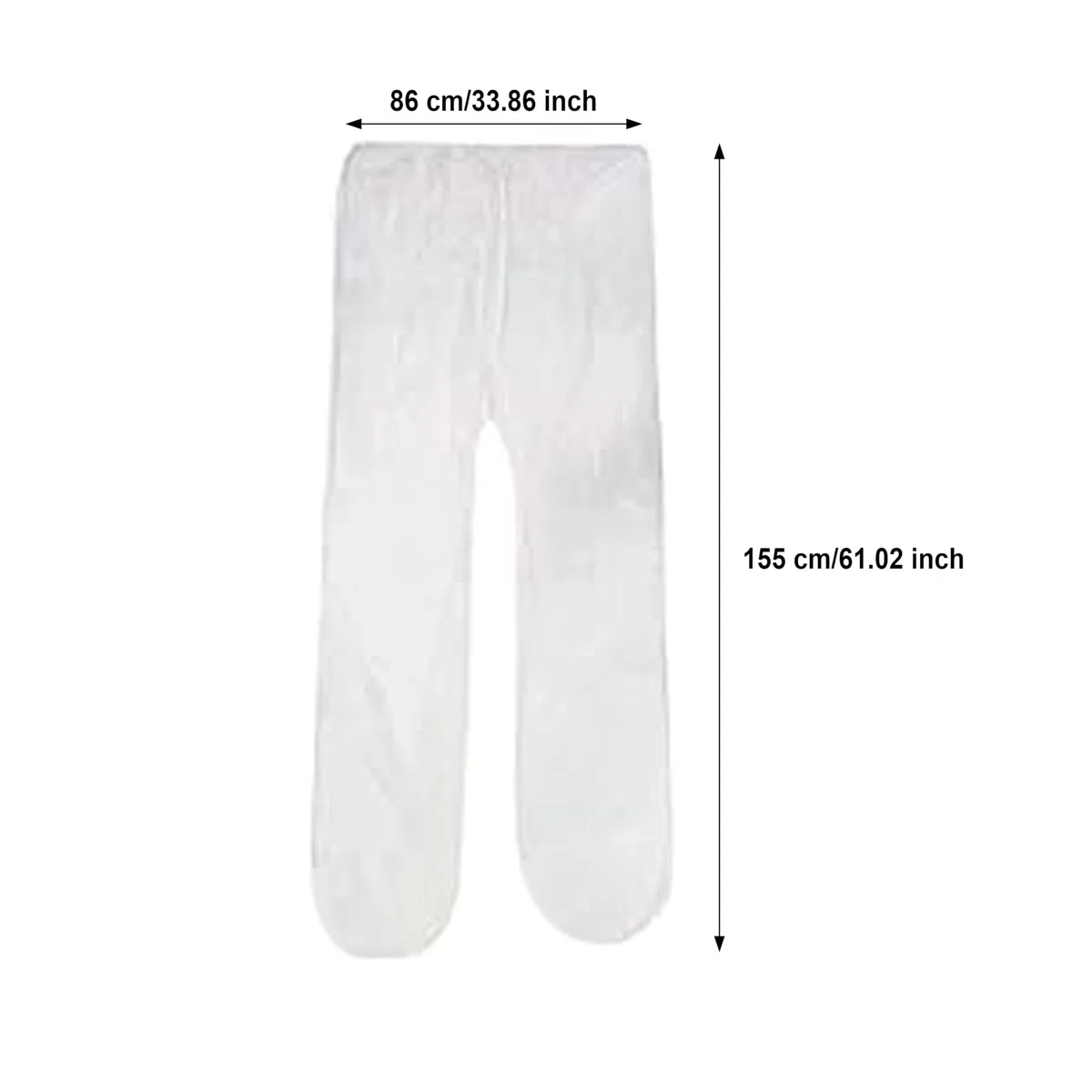 Pantalon de physiothérapie jetable Elitzia Sauna infrarouge non tissé et spa de thérapie par pression Utiliser des shorts 10pcs pour le traitement de la cellulite de drainage lymphatique (blanc) ETSAN