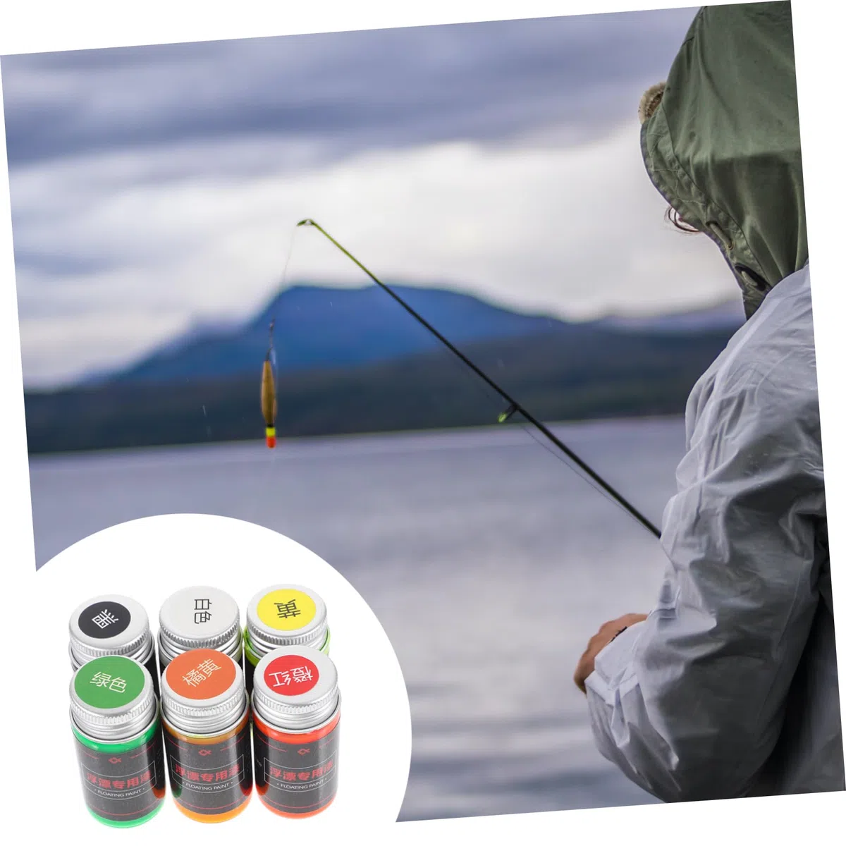 POPETPOP 6pièces Lot de Peintures Fluorescentes pour Flotteurs De Peinture à Huile pour Leurres Grossissants