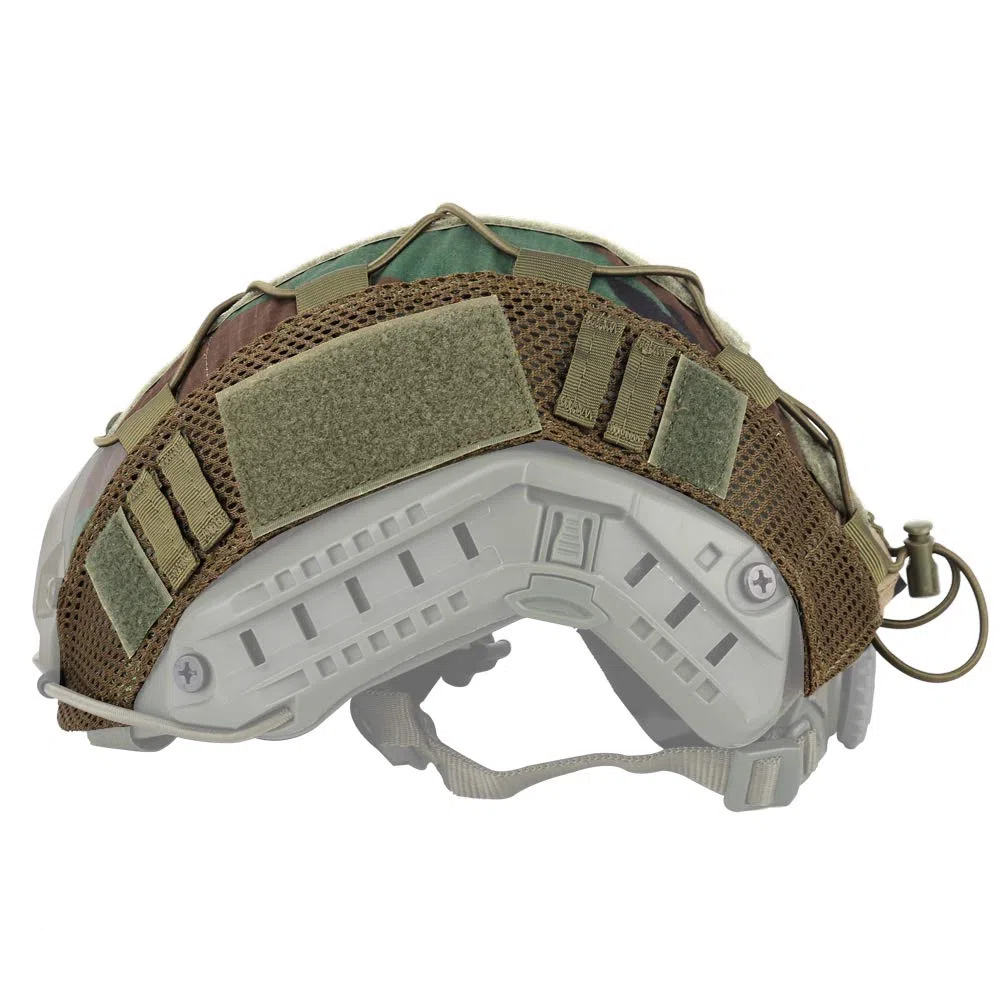 ATAIRSOFT Tactique Couvre-Casque de Chasse Militaire Paintball en Tissu de Nylon d'Airsoft Paintball pour Les Casques Rapides de BJ/PJ/MH (WL)