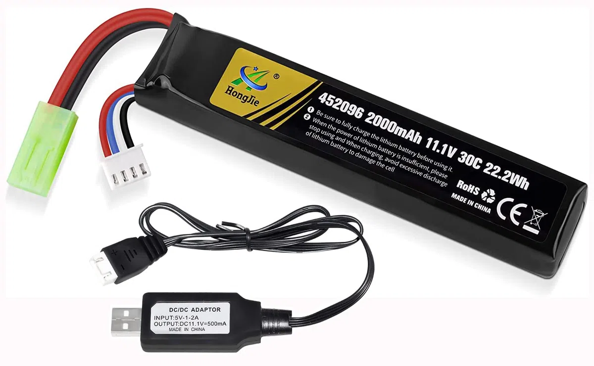 Batterie lipo 11.1v 2000mah Airsoft rc Rechargeable Battery 30C Tamiya Plug + USB Chargeur Set pour télécommande Airsoft Rifle Toys