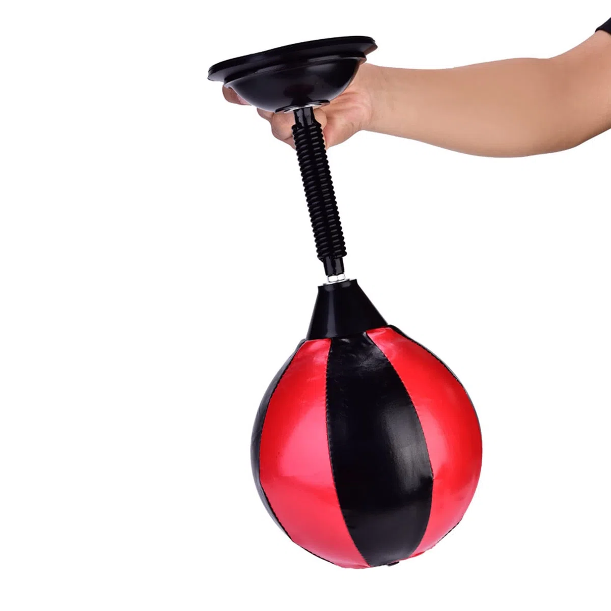 Sac de Poinçonnage de Bureau, Sac de Boxe en Relief de Contrainte Robuste avec Base D'aspiration pour la Maison de Bureau 15,35 Pouces de Hauteur