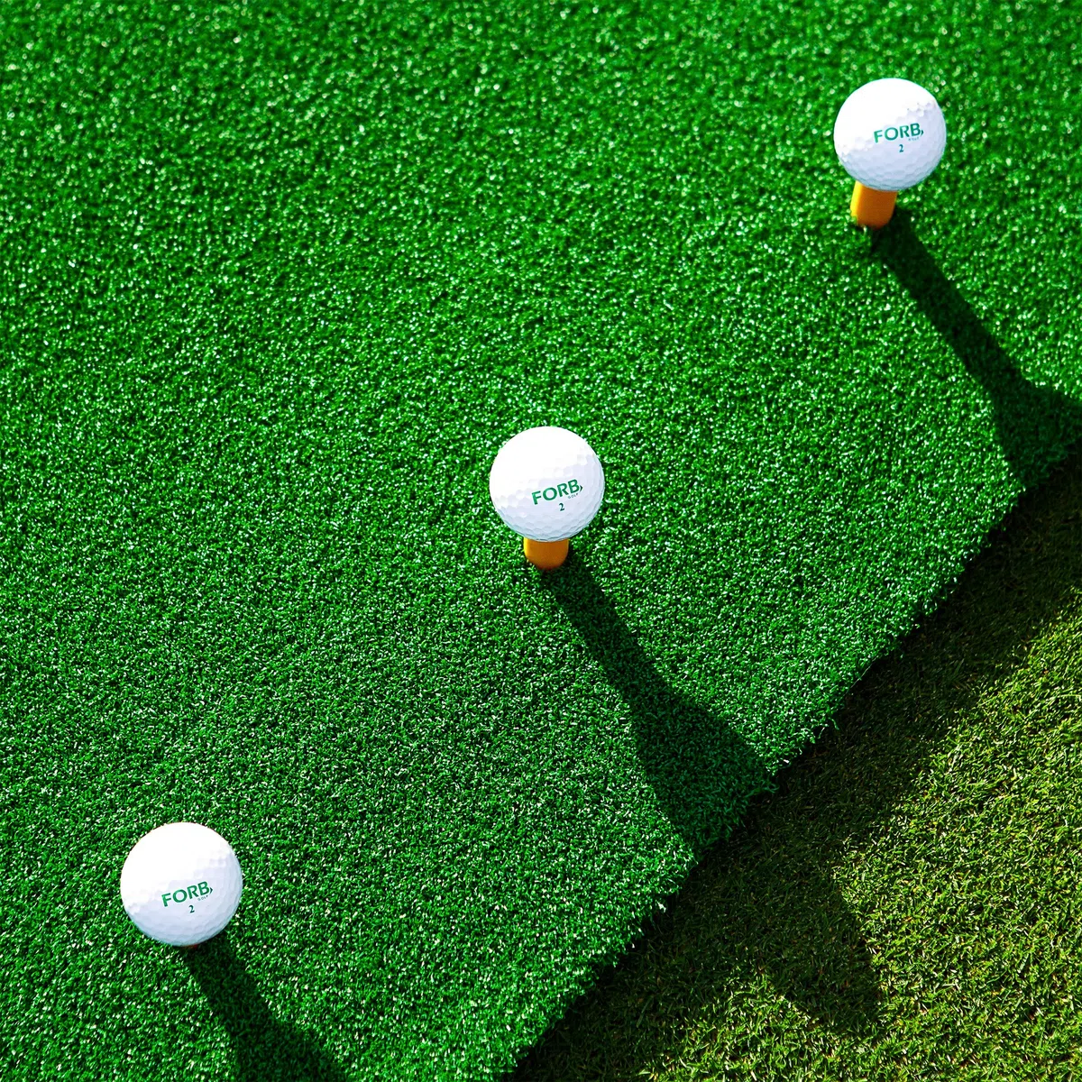 FORB Academy Tapis de Golf Portable pour l’Entraînement (1,5m x 1m) | Gazon Artificiel Authentique | Tees de Golf Inclus | Design Innovateur | Parfait pour Tous Les Golfeurs