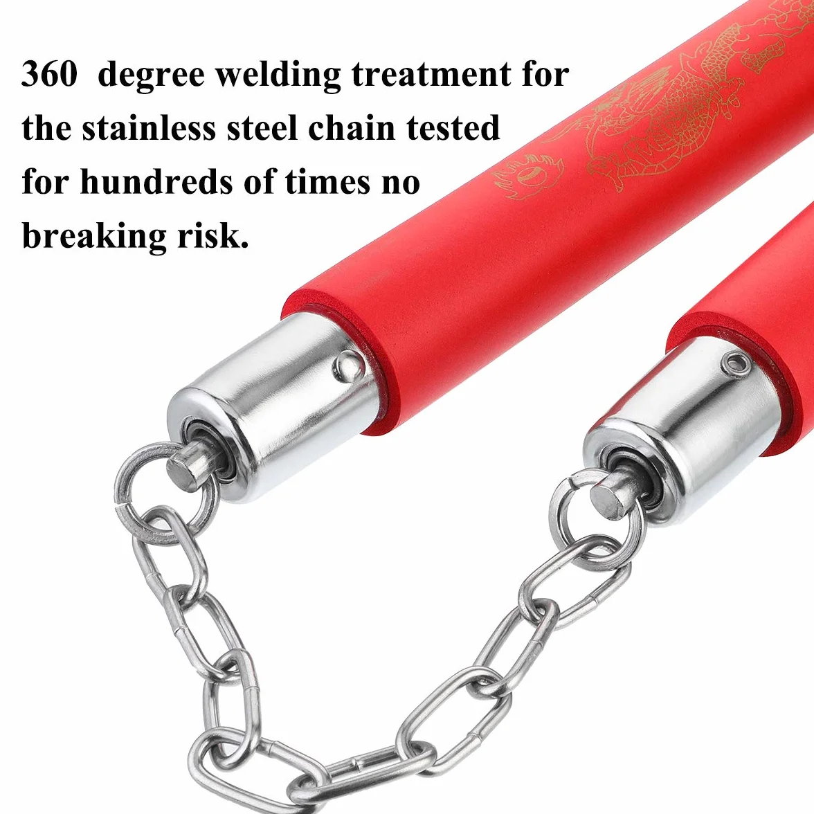Litthing Nunchaku Mousse Caoutchouc Entraînement Quotidien Rembourré Pratique 2 Paires De Portable Parfait pour Les Enfants Et Les Débutants Mode Noir Et Rouge