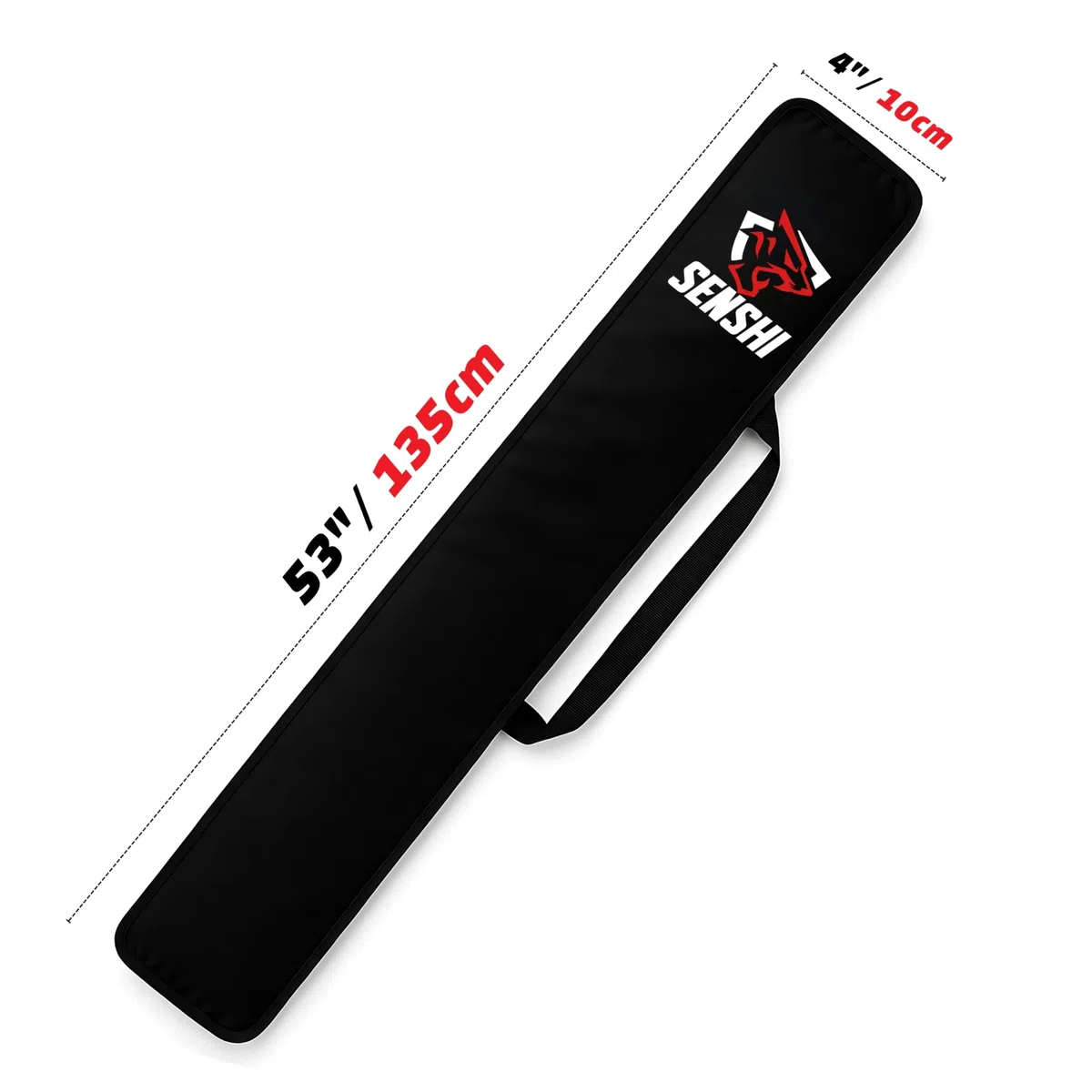 Senshi Japon Jo Étui de transport avec multiples poches 134,6 cm Long Bokken Étui de transport Shinai Étui de transport