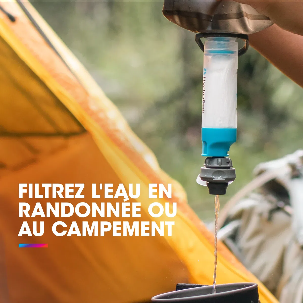 HydraPak Kit Filtrant de 28 mm: Accessoire pour filtrer l'eau - Débit Rapide - Parfait pour la randonnée, Le Camping, Les Voyages et la préparation aux Situations d'urgence