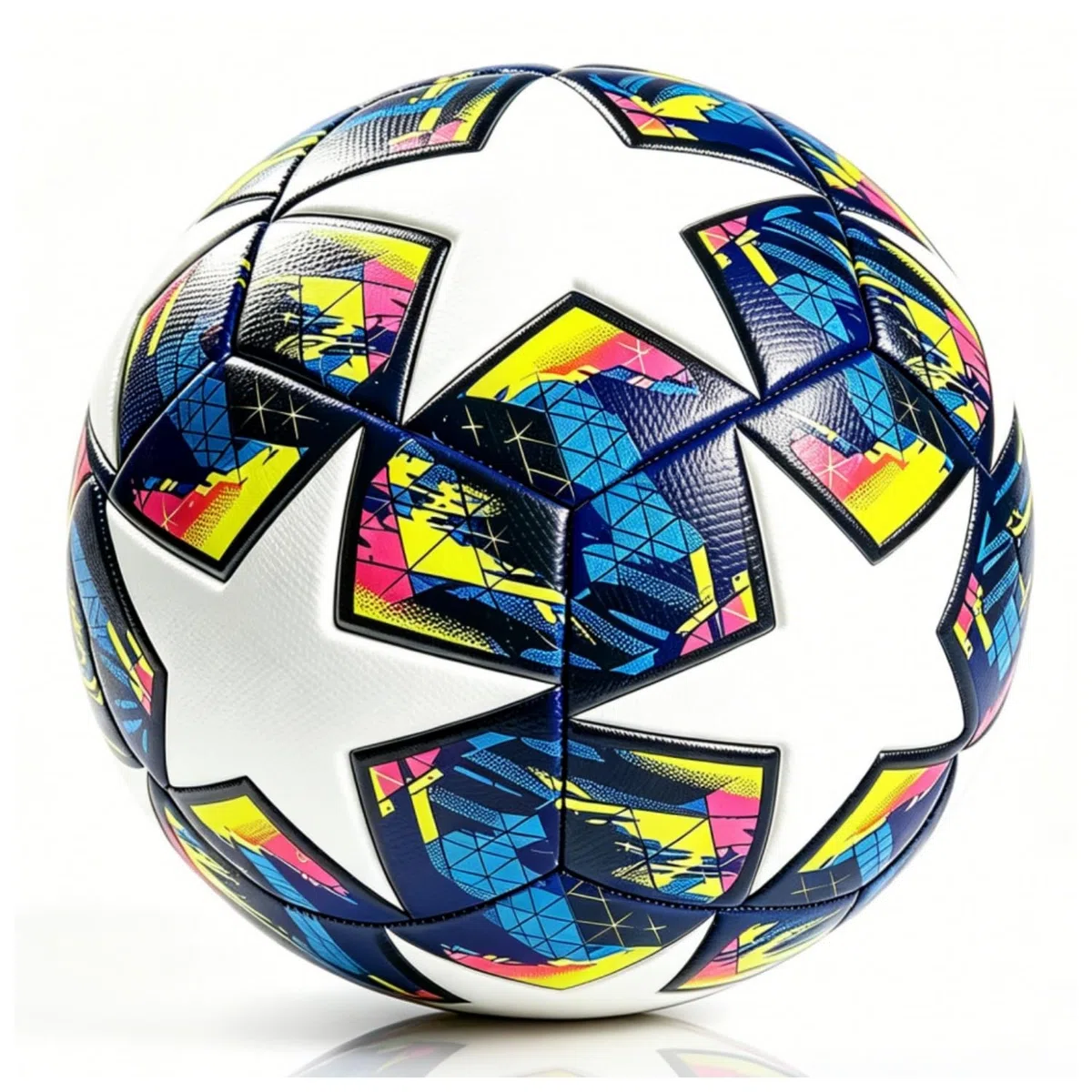 Ballon de Football Taille 5, Fans de Football Champions-, Unisexe, Cadeau d'anniversaire, Ballon d'entraînement pour Football, polyuréthane, Collage Thermique + Chambre en butyle moussé, Bleu