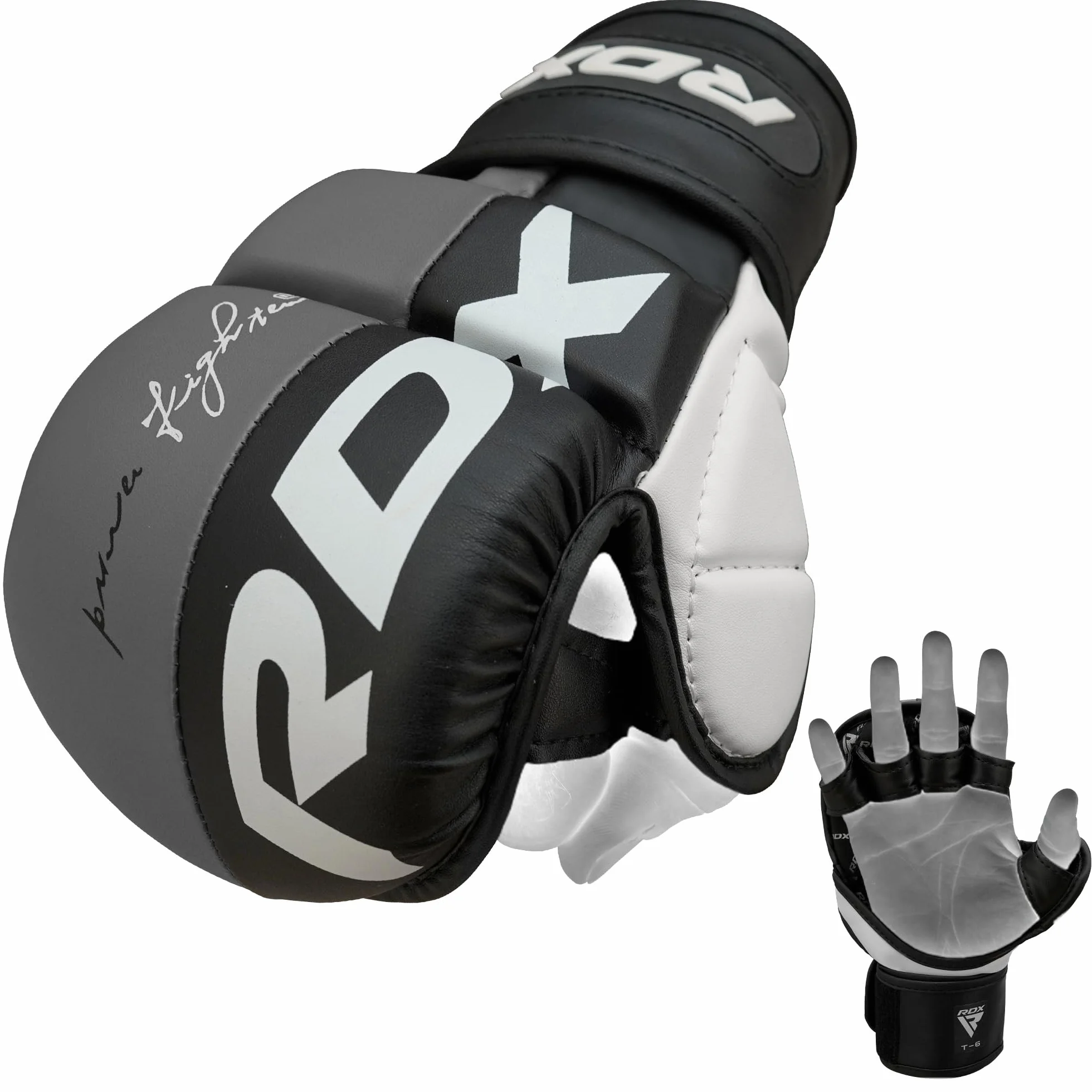 RDX MMA Gants Maya Hide Cuir Entrainement Sparring Art Martiaux Sac De Frappe Combat Kickboxing
