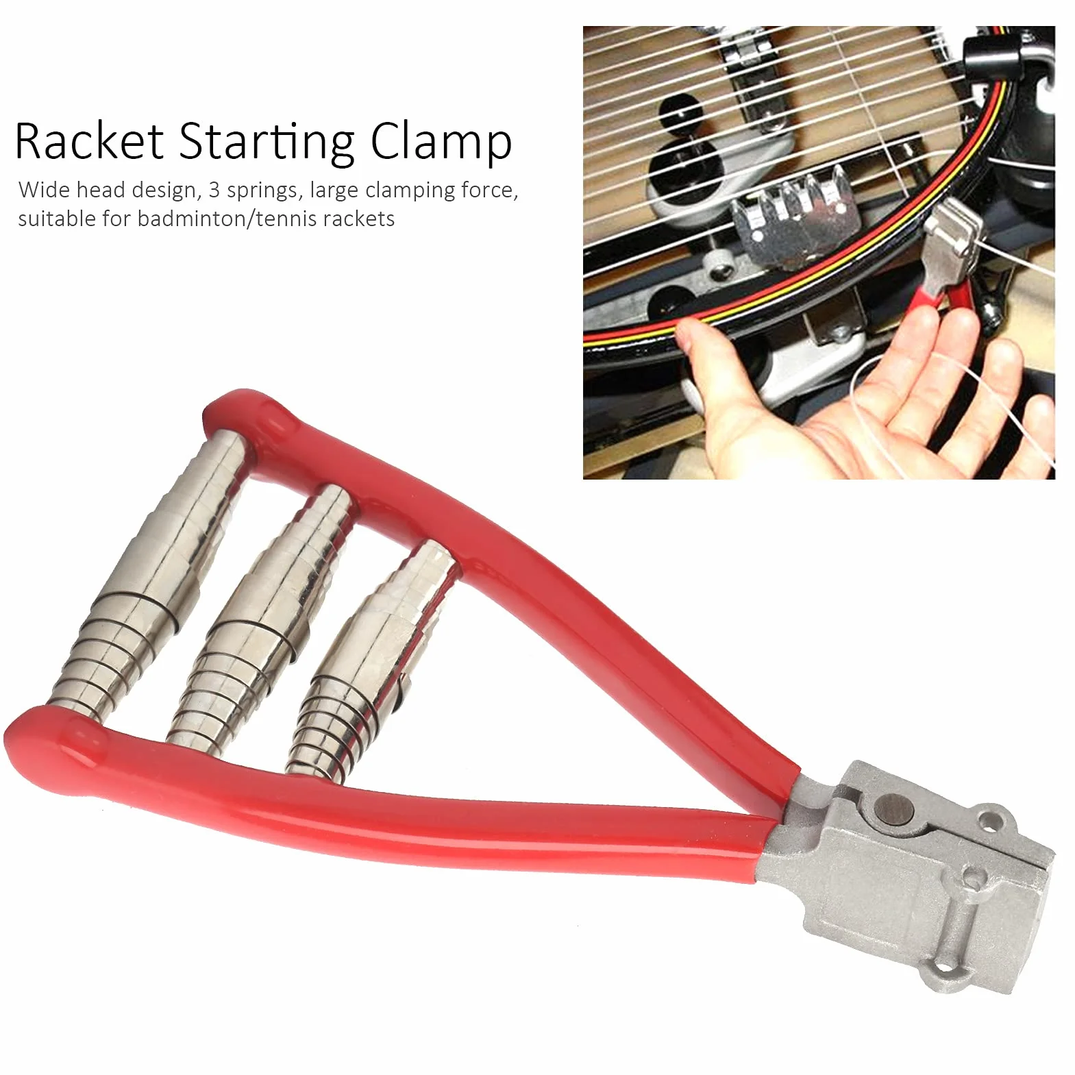Pince de démarrage pour tennis - Pince de démarrage - Pince de démarrage pour tennis - Pince de démarrage - Pince de démarrage pour raquette de badminton - Bespanmachines & -gereedschap