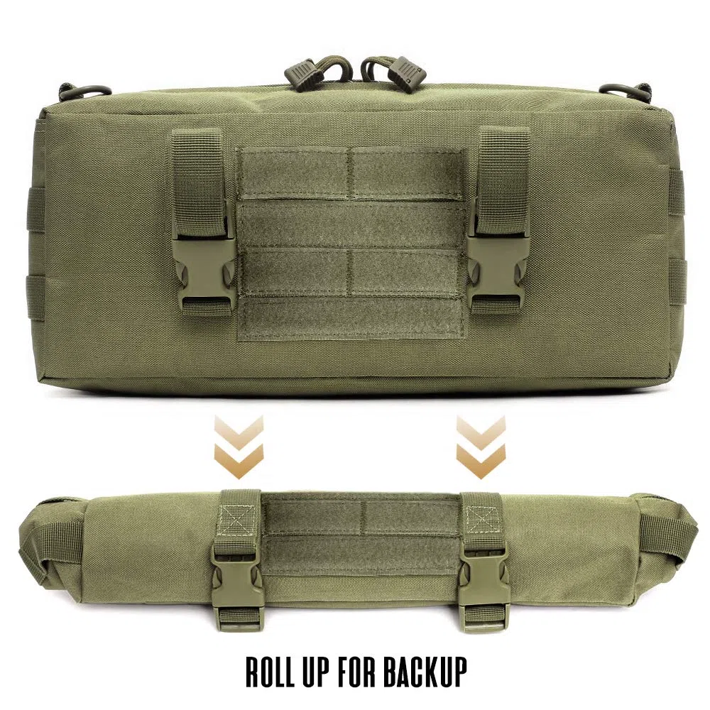 WYNEX Pochette Molle Tactique Pochette Supplémentaire de Sac à Dos Randonnée Poche Molle Latérale Verticale Pochette de Rangement Tactique Sac à Bandoulière Sacoche Militaire