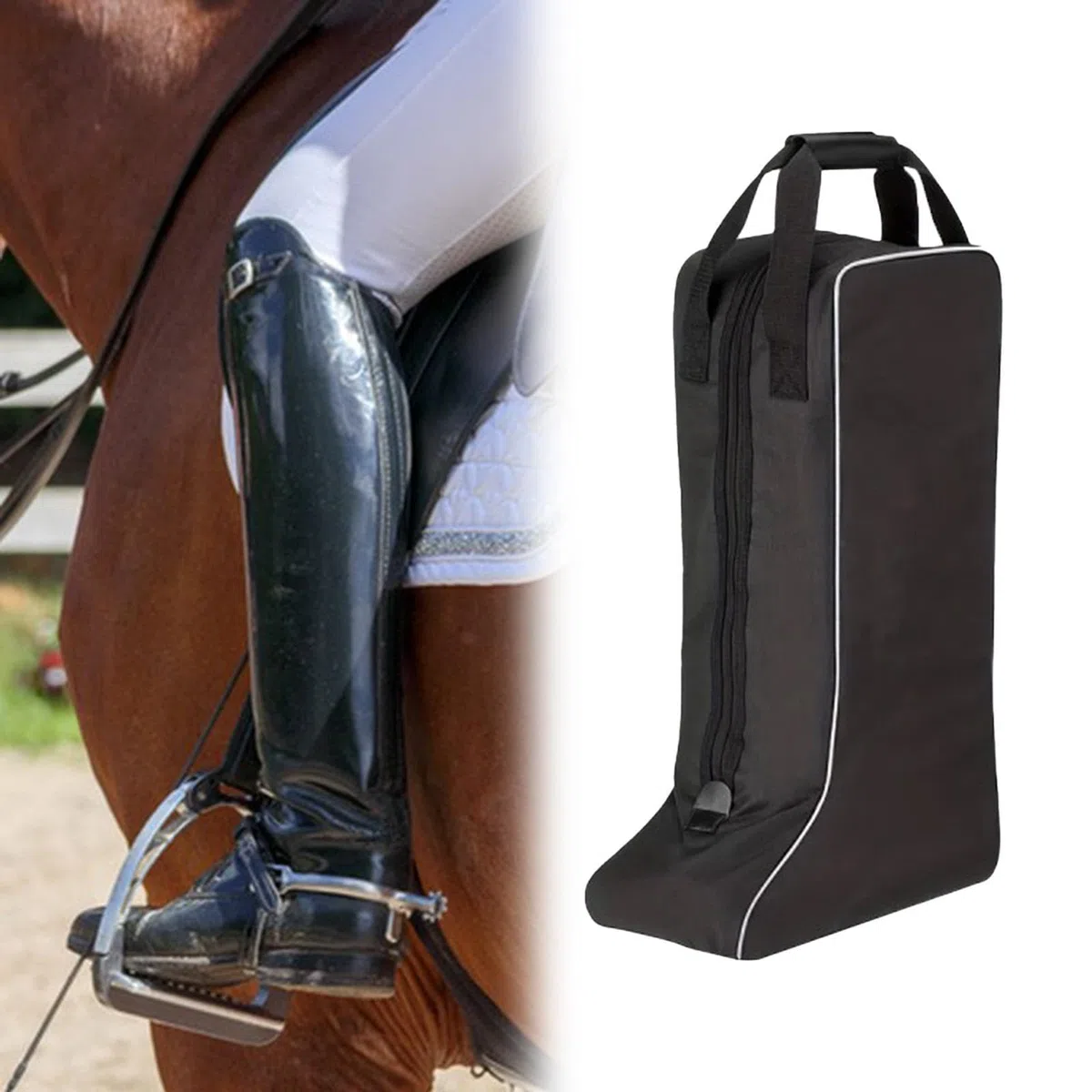 Sac à Dos pour équipement D'équitation, Sac de Transport pour Bottes Hautes, Protection Contre Les Chutes, Bottes de Chevalier, Sac de Rangement P