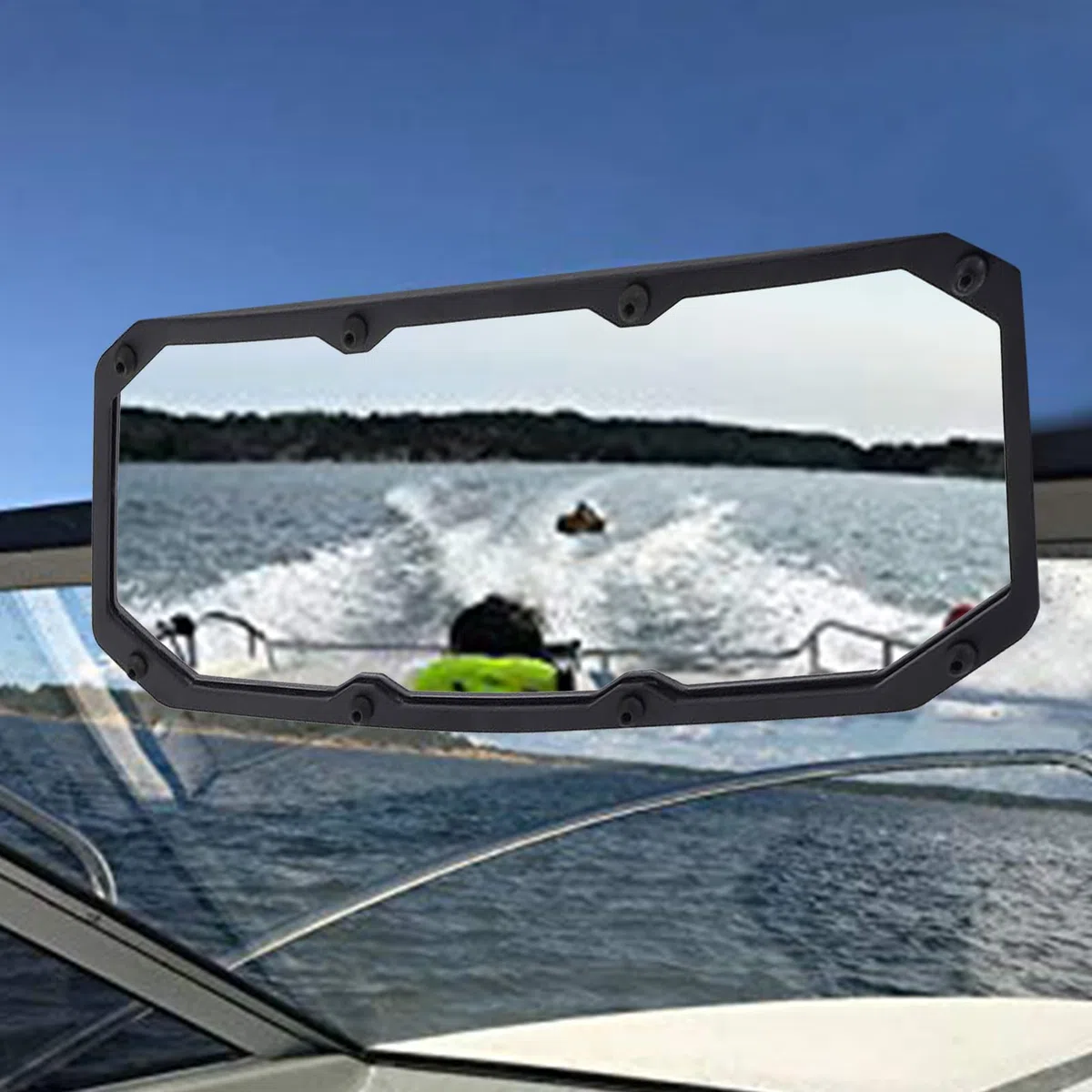 Miroir de bateau, rétroviseurs de bateau vue arrière - Rétroviseurs réfléchissants,Accessoires de de miroir, rétroviseur grand angle pour le ski nautique, le sport, le wakeboard et