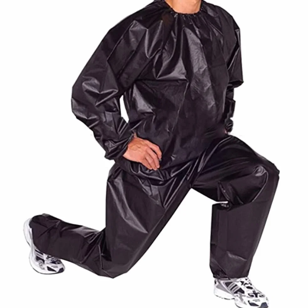 Combinaison de sudation pour sauna, perte de poids, sudation intégrale du corps, exercice amincissant, gym, fitness, anti-déchirure en PVC, pour homme et femme