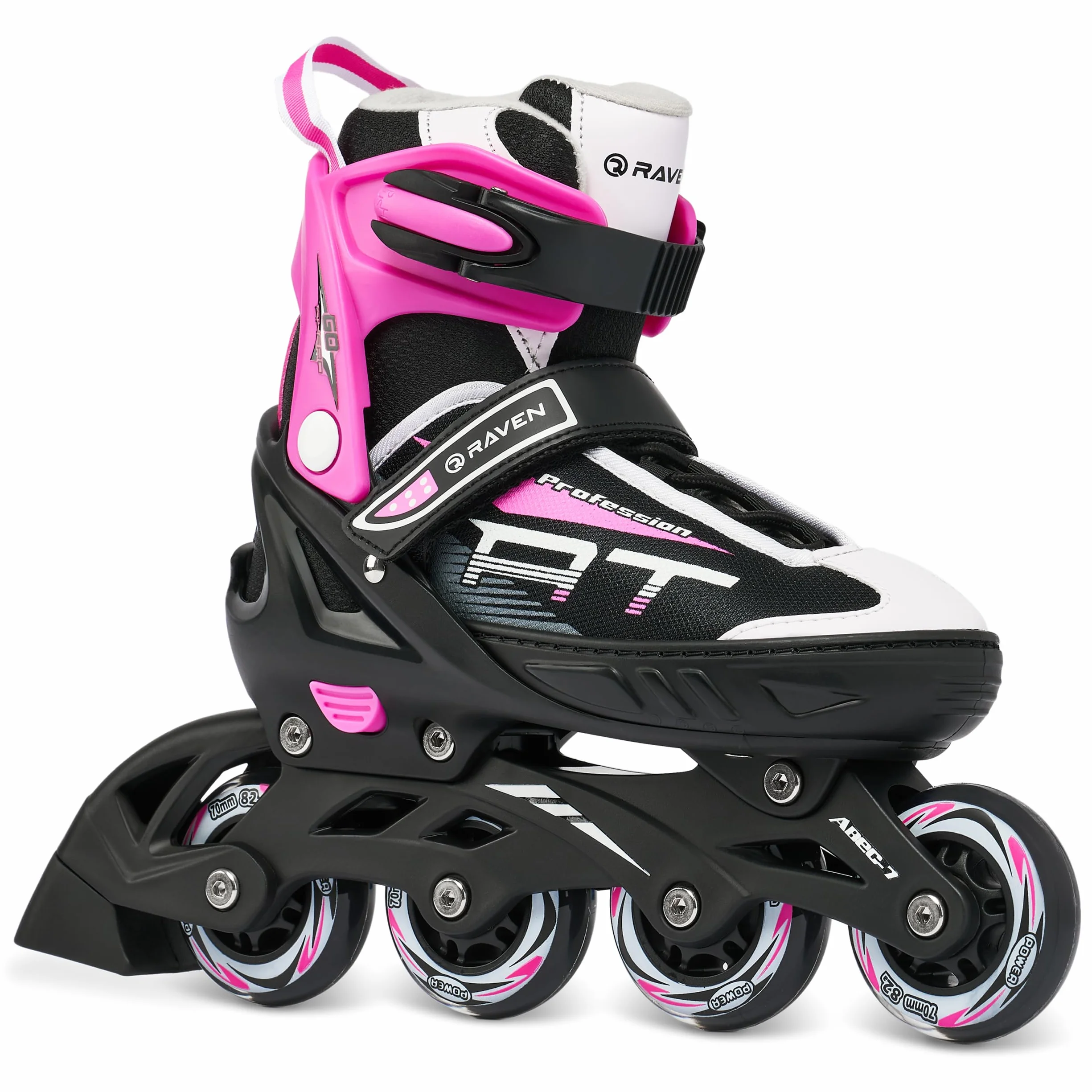 Roller en Ligne, triskate, Patin à Roulette 3 en 1 Profession Pointure Ajustable, modifiable Femme Enfant RAVEN