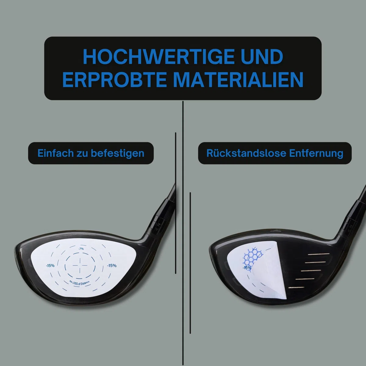 Generisch Scratch Golf Impact Tape (Driver), retour instantané pour plus de longueur et de constance, analyse du contact avec le ballon