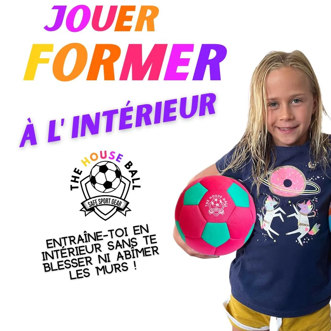 Safe Sport Gear Le Ballon de la Maison, Souple et Sécurisé, Taille 4, est Parfait pour l'intérieur et Le Jardin. Idéal pour Les Enfants, il surpasse Les Ballons en Mousse (Rose)