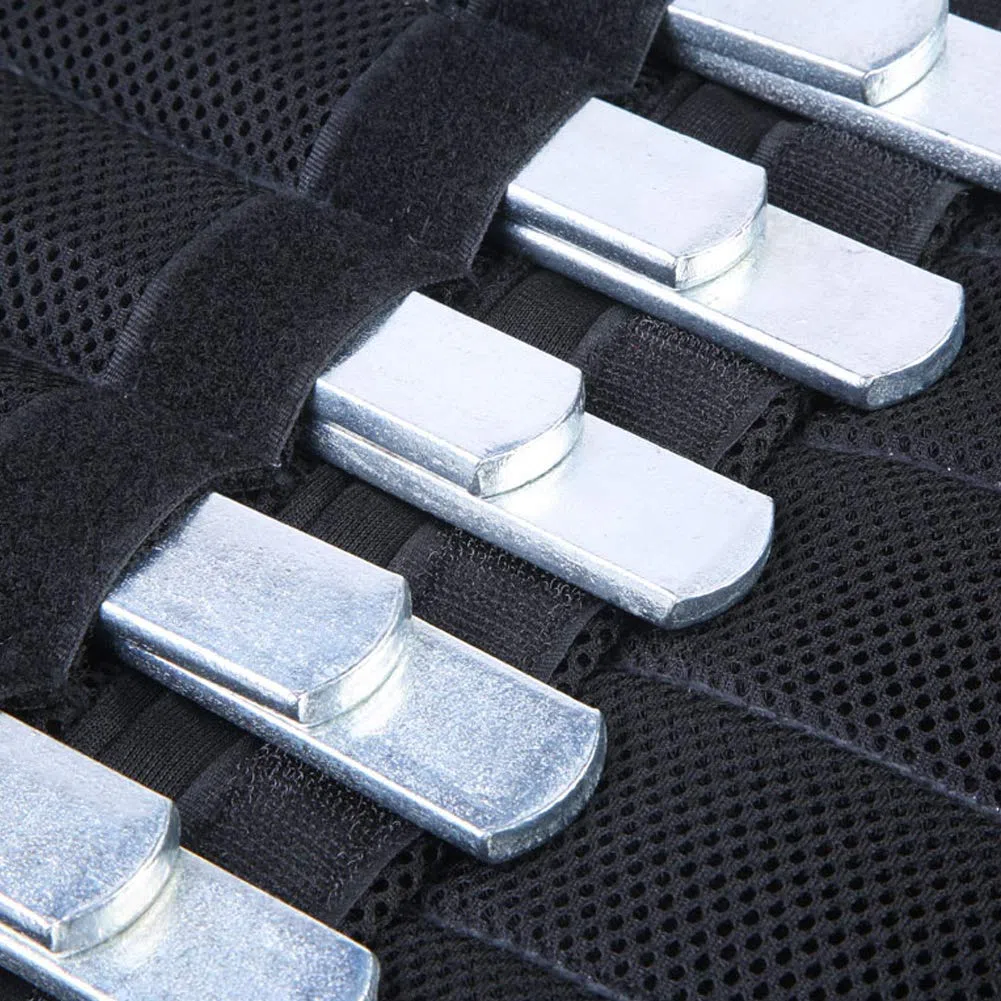 Plaques en acier pour gilet lesté, jambières, protège-tibias, plaques d'entraînement pour exercices de fitness