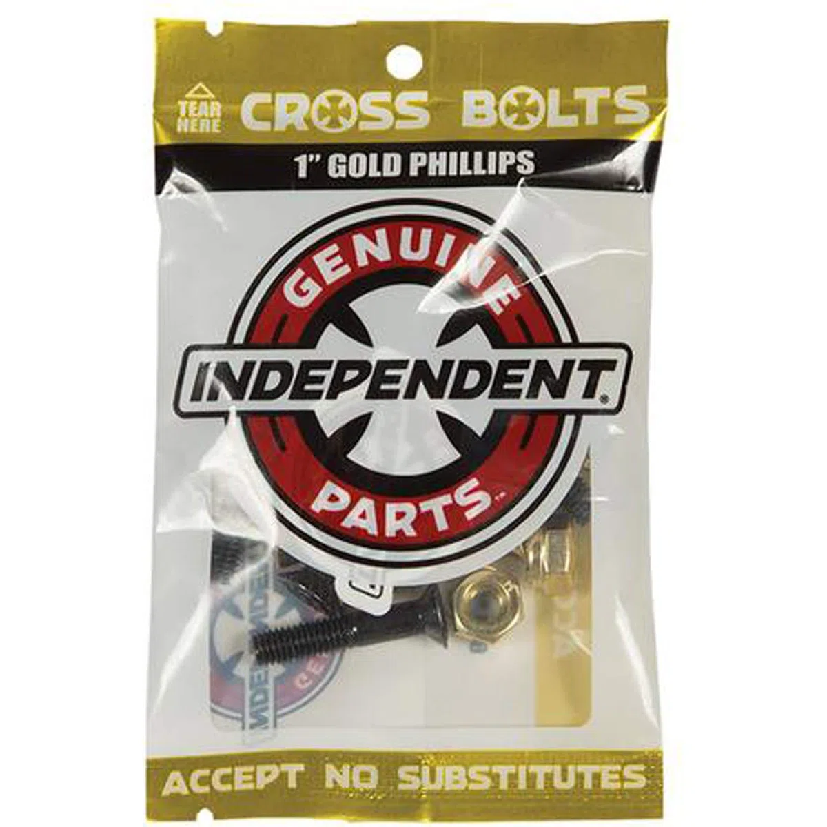 Independent Vis Cross Bolts Phillips Gold 1
