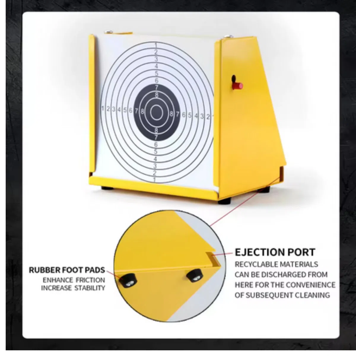 Cible DE TIR - Boîte - 2 en 1 : PLINKING + cartons 14X14- Support Cible - Plomb, Carabine, Pistolet 2O cartons offerts- idée Cadeau