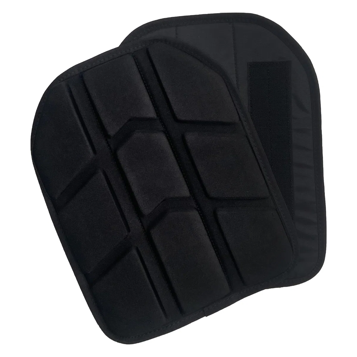 Lot de 2 coussinets en mousse EVA pour support de plaque - Gilet de protection interne tactique - Accessoire d'équipement souple - Fermeture Velcro - 2 pièces (noir)